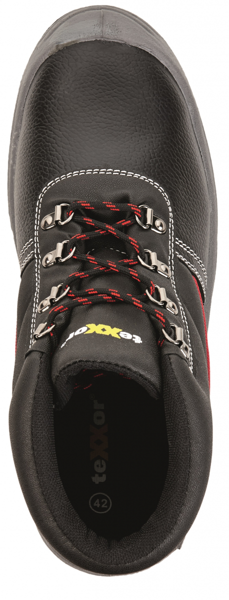 BIG-TEXXOR-S3-Sicherheitsschnürstiefel, Le Mans, schwarz/rot