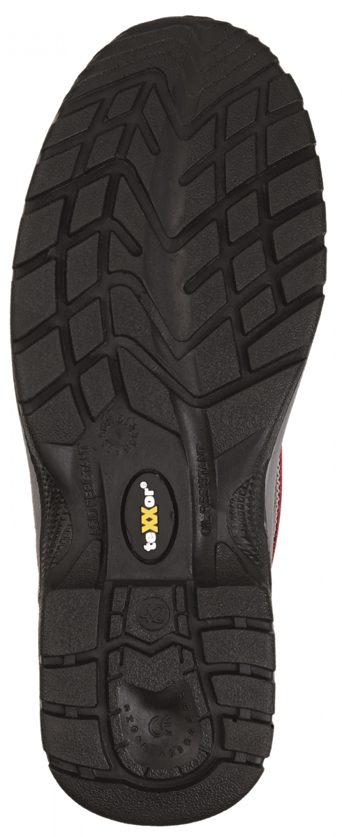 BIG-TEXXOR-S3-Sicherheitsschnürstiefel, Le Mans, schwarz/rot