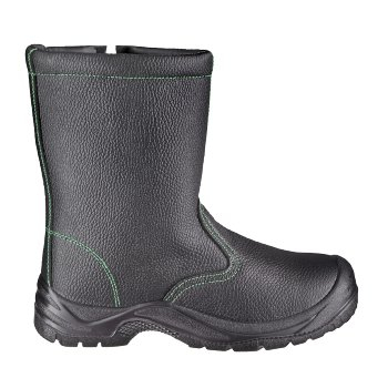 BIG-TEXXOR-S3-Winter-Sicherheitsstiefel, Zipper, schwarz/grün