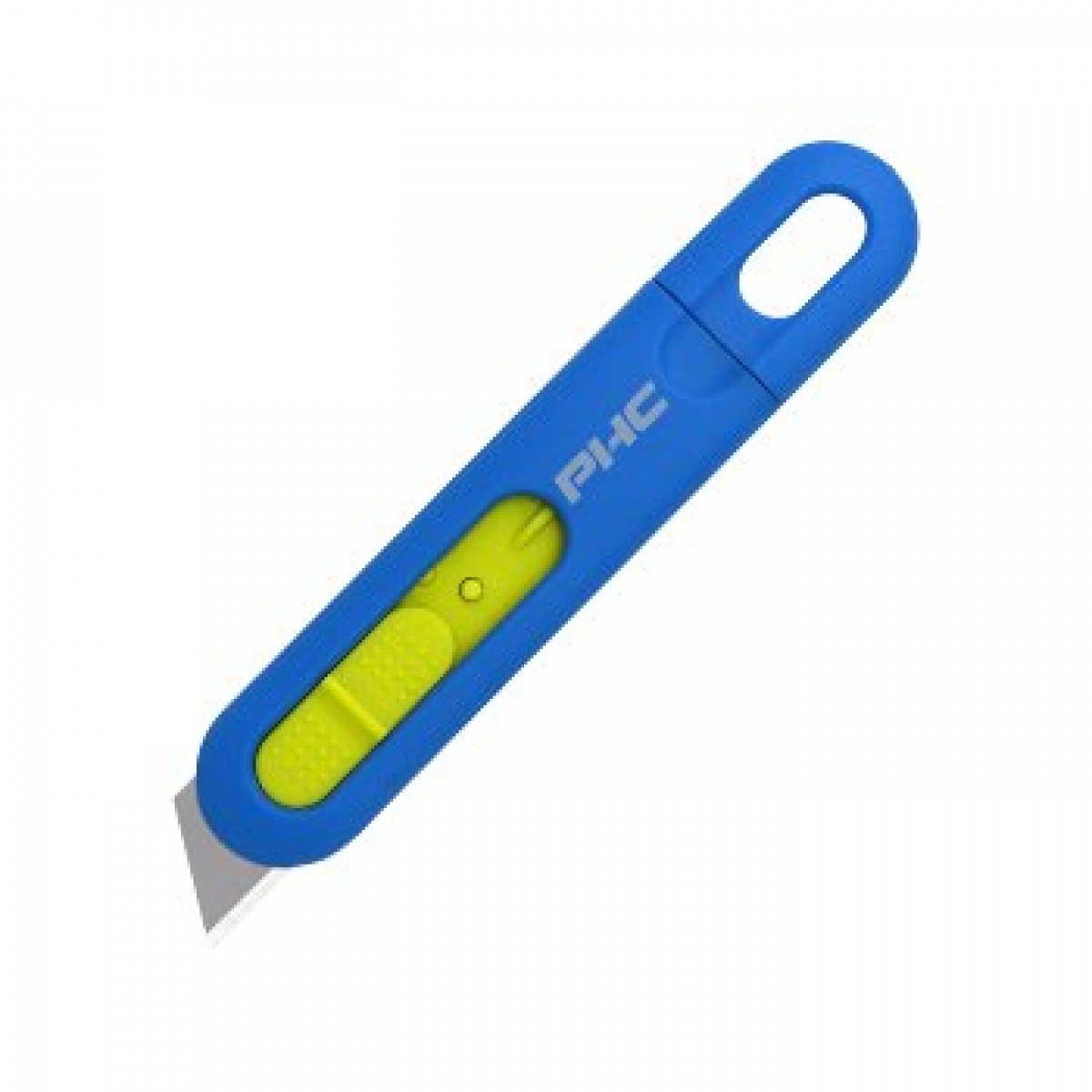 BIG- Pacific Handy Cutter, Auto- Retract Volo,  Einweg-Sicherheitsmesser, Farbe: blau/ grn
