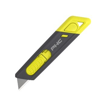 BIG- Pacific Handy Cutter, Metti Auto- Retract, Sicherheitsmesser, Farbe: grau/ grün