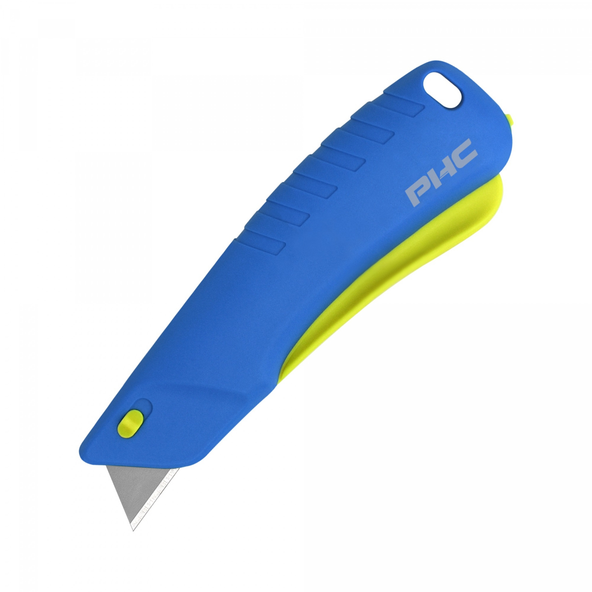 BIG- Pacific Handy Cutter, Rebel Auto- Retract, Sicherheitsmesser, Farbe: blau/ grün