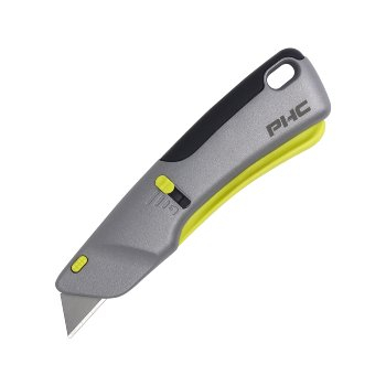 BIG- Pacific Handy Cutter, Victa Auto- Retract, Sicherheitsmesser, Farbe: silber/ schwarz