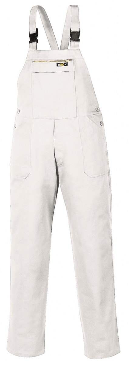 BIG-TEXXOR-Latzhose, 290g/m², weiß