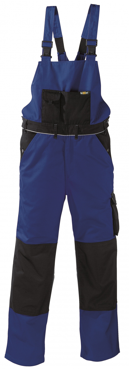 BIG-TEXXOR-Canvas-Latzhose, Amazonas, 320g/m², kornblau/schwarz
