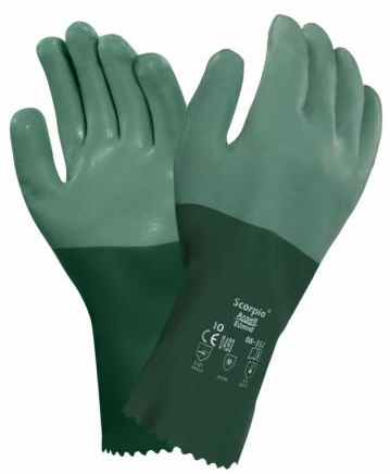 ANSELL-NEOPREN-ARBEITSHANDSCHUHE, SCORPIO, 35 cm, 08-354, grün