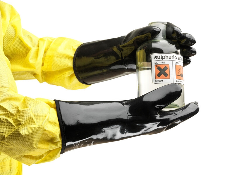 ANSELL-NEOPRENE-Handschuhe, Arbeitshandschuhe, ALPHA-TEC, 30,5 cm, 09-022, schwarz