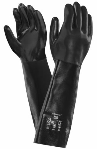 ANSELL-NEOPRENE-ARBEITSHANDSCHUHE, NEOX, 45,5 cm, 09-928, schwarz