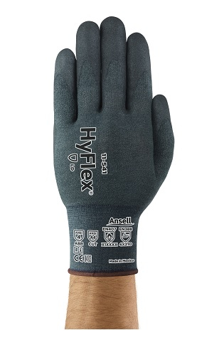 ANSELL-Workwear, Arbeitshandschuhe, "HYFLEX", 11-541, grau, VE = 12 Paar