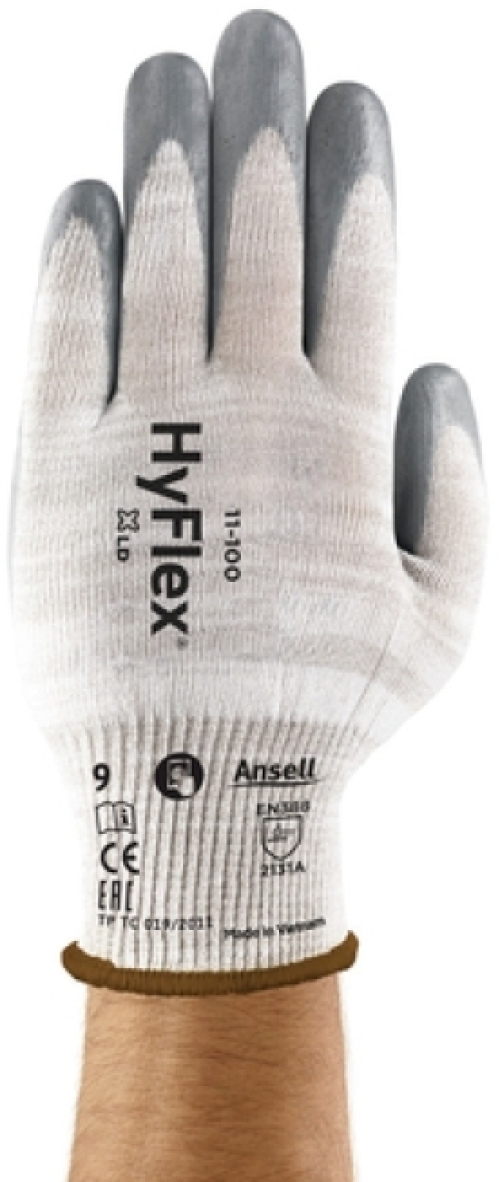 ANSELL-Arbeitshandschuhe, ESD, HYFLEX, 11-100, grau