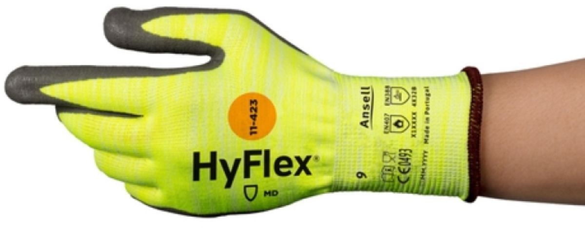 ANSELL-Arbeitshandschuhe, HYFLEX, 11-423, grau