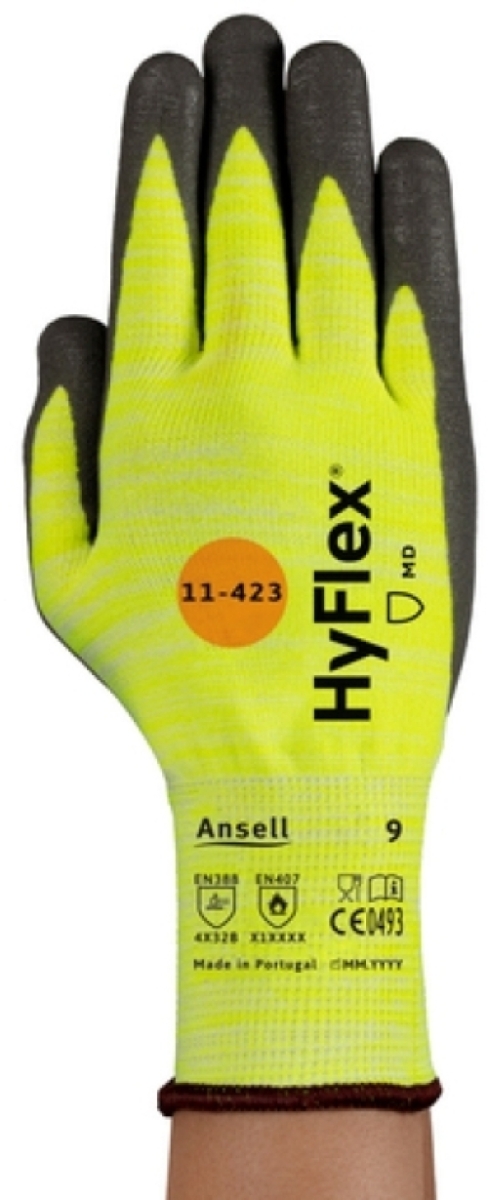 ANSELL-Arbeitshandschuhe, HYFLEX, 11-423, grau