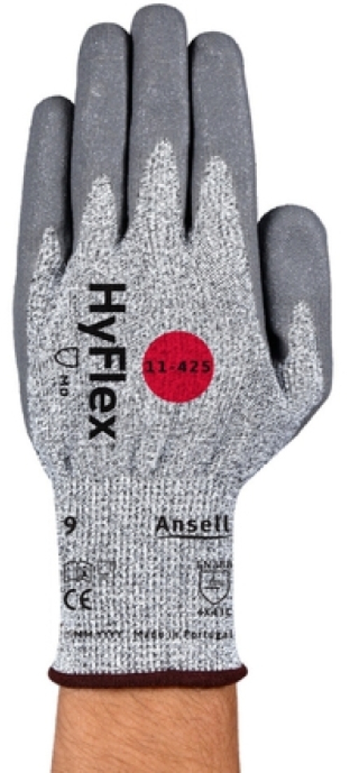 ANSELL-Arbeitshandschuhe, HYFLEX, 11-425, grau/weiss
