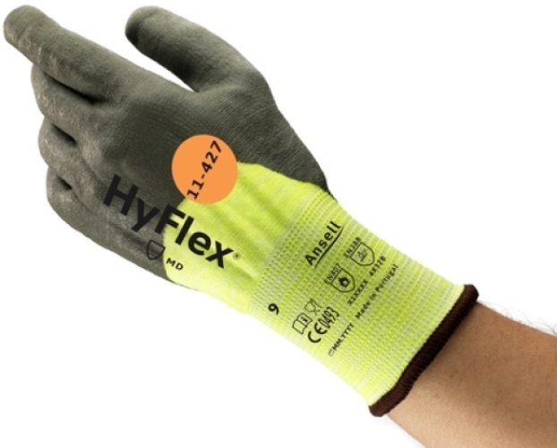 ANSELL-Arbeitshandschuhe, HYFLEX, 11-427, grau