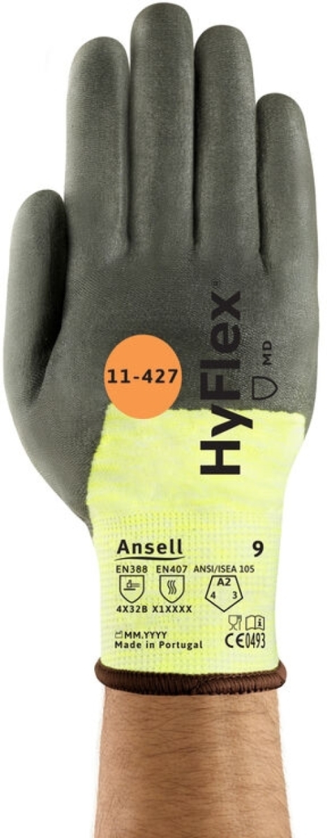 ANSELL-Arbeitshandschuhe, HYFLEX, 11-427, grau