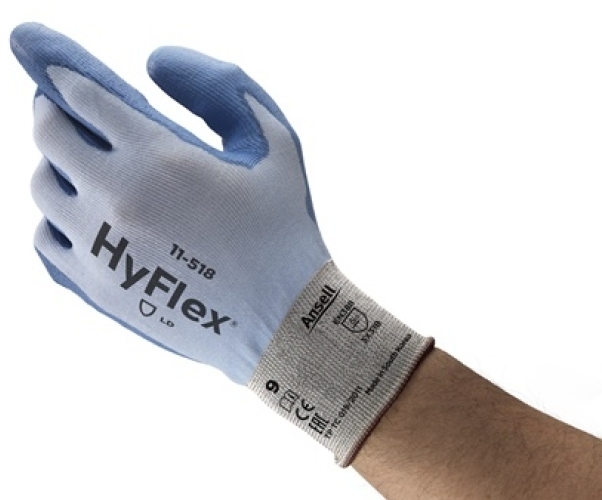 ANSELL-Arbeitshandschuhe, HYFLEX, 11-518, blau