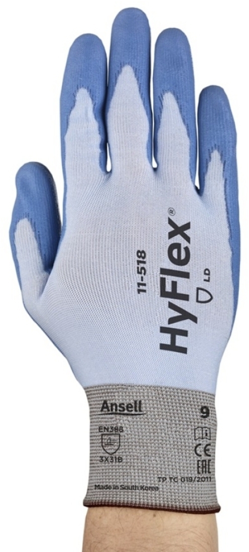 ANSELL-Arbeitshandschuhe, HYFLEX, 11-518, blau