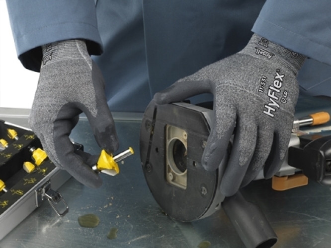 ANSELL-Arbeitshandschuhe, HYFLEX, 11-531, grau