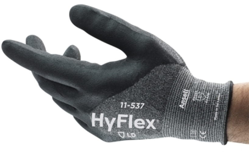 ANSELL-Arbeitshandschuhe, HYFLEX, 11-537, grau