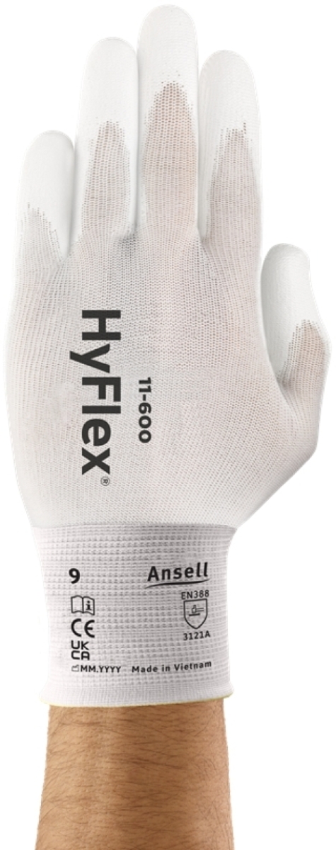 ANSELL-Arbeitshandschuhe, HYFLEX, 11-600, weiss