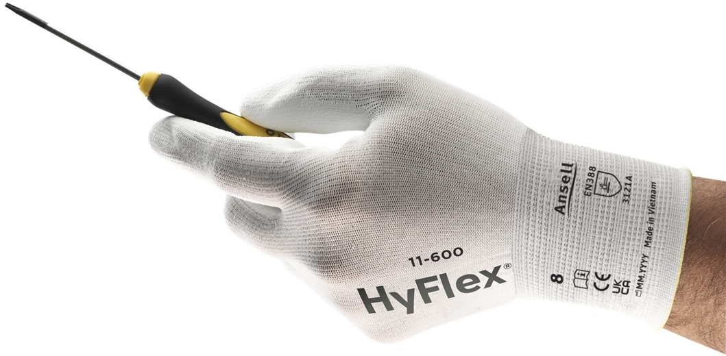 ANSELL-Arbeitshandschuhe, HYFLEX, 11-600, weiss