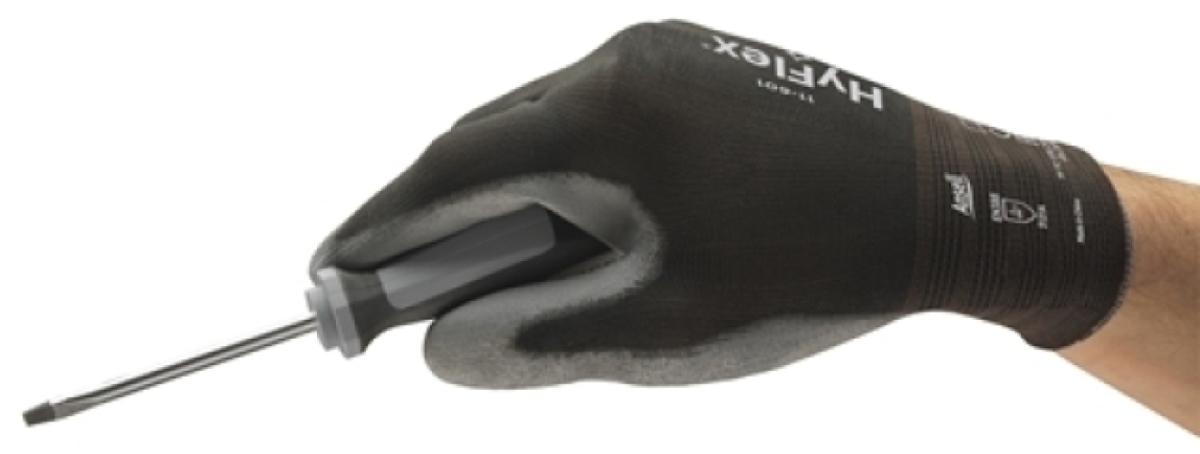 ANSELL-Arbeitshandschuhe, HYFLEX, 11-601, grau/schwarz