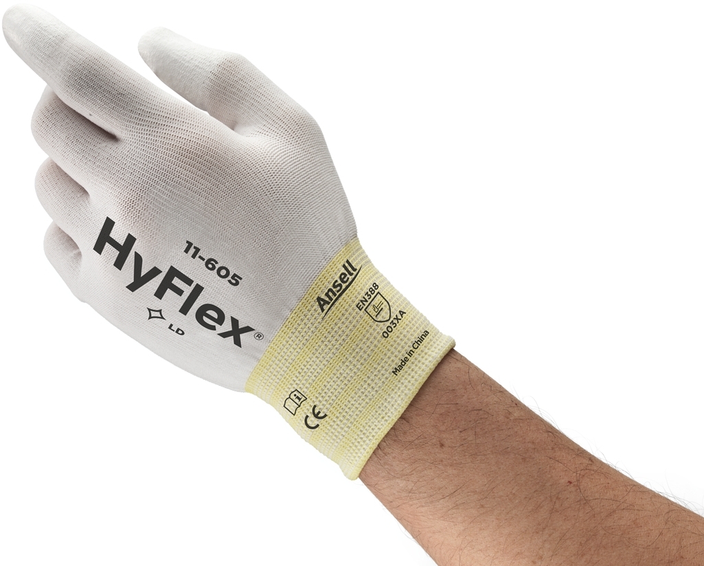 ANSELL-Arbeitshandschuhe, HYFLEX, 11-605, weiss