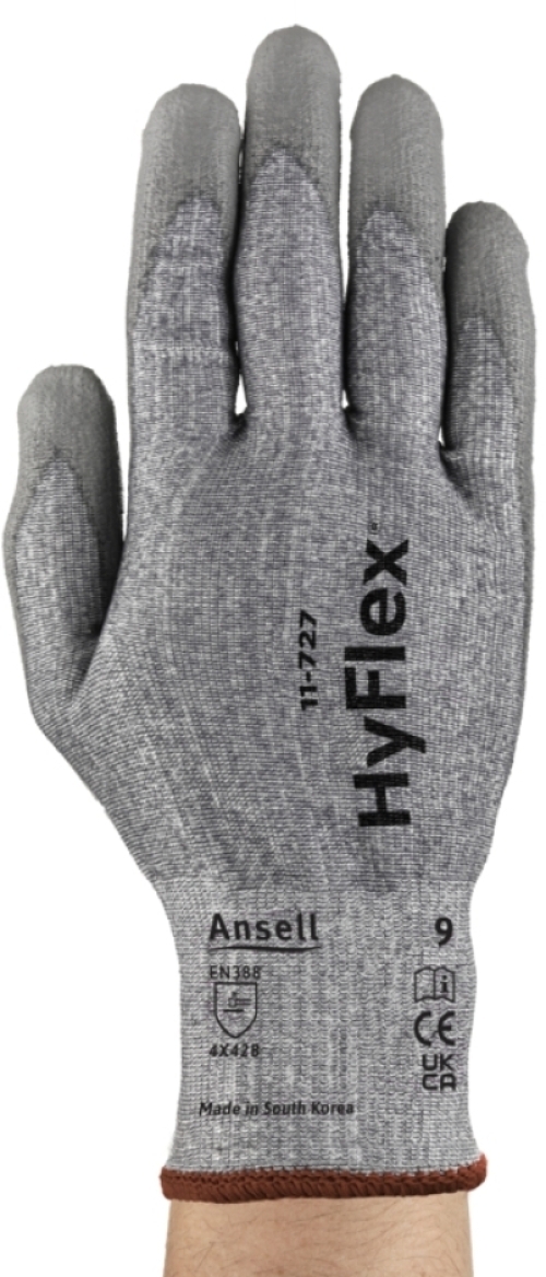 ANSELL-Arbeitshandschuhe, HYFLEX, 11-727, grau