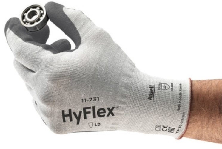ANSELL-Arbeitshandschuhe, HYFLEX, 11-731, grau