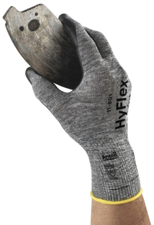 ANSELL-Arbeitshandschuhe, HYFLEX, 11-801, grau/schwarz