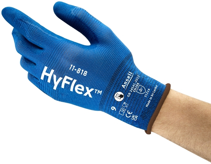 ANSELL-Arbeitshandschuhe, HYFLEX, 11-818, blau
