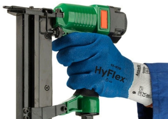ANSELL-Arbeitshandschuhe, HYFLEX, 11-919, blau/weiss