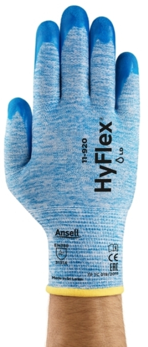 ANSELL-Arbeitshandschuhe, HYFLEX, 11-920, blau