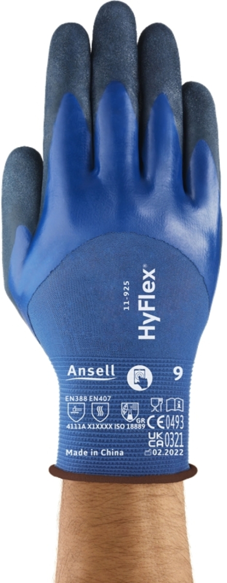 ANSELL-Arbeitshandschuhe, HYFLEX, 11-925, blau