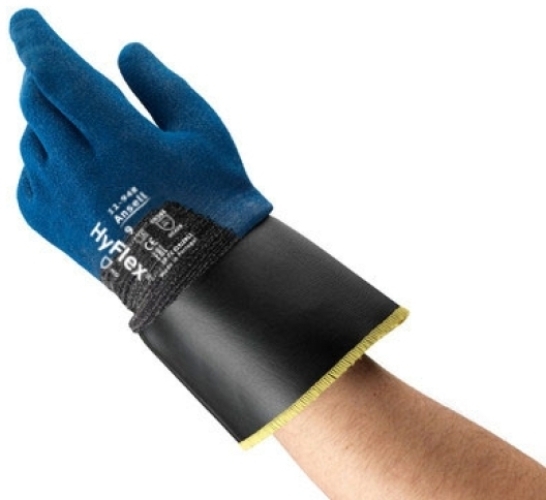 ANSELL-Arbeitshandschuhe, HYFLEX, 11-948, blau/schwarz