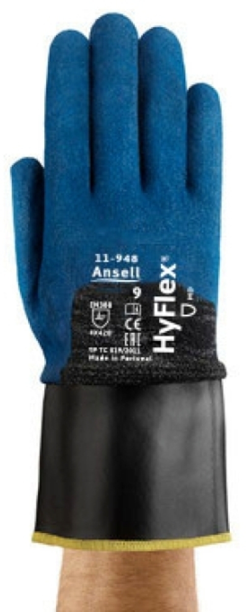 ANSELL-Arbeitshandschuhe, HYFLEX, 11-948, blau/schwarz