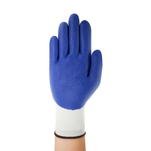 ANSELL-Arbeitshandschuhe, HYFLEX, 11-953, Länge: 220-260 mm, blau auf weiß