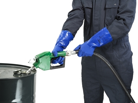 ANSELL-EGDE 14-662, Chemikalienschutz-Handschuhe, Arbeitshandschuhe, mit PVC-Beschichtung, blau
