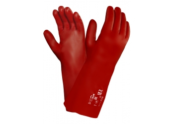 ANSELL-CHEMIEKALIENSCHUTZHANDSCHUHE, PVA, 15-554, rot