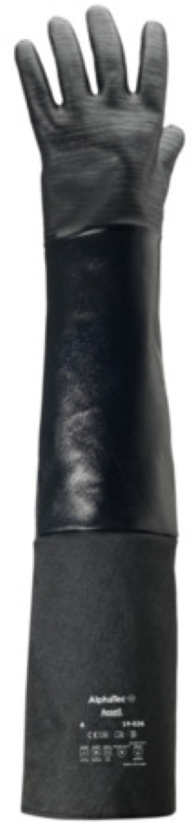 ANSELL-SCORPIO, 19-026, Neopren-Handschuhe, Arbeitshandschuhe, schwarz, VE = 12 Paar