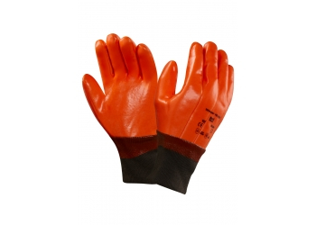 ANSELL-Workwear, PVC-Arbeitshandschuhe, WINTER, HI-VIZ. 23-491, signalorange, VE = 12 Paar
