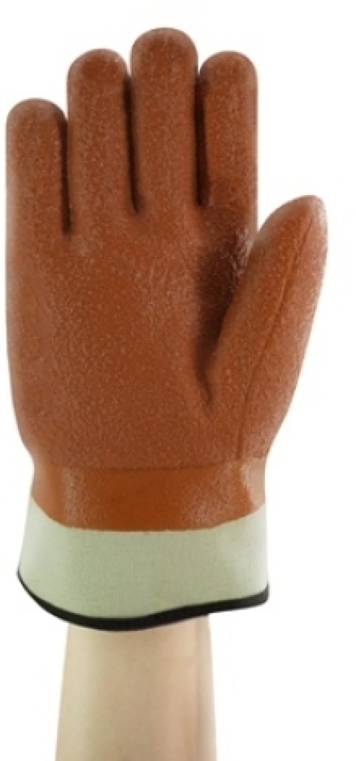 ANSELL-PVC-Arbeitshandschuhe, WINTER-MONKEY GRIP, 23-173, rotbraun