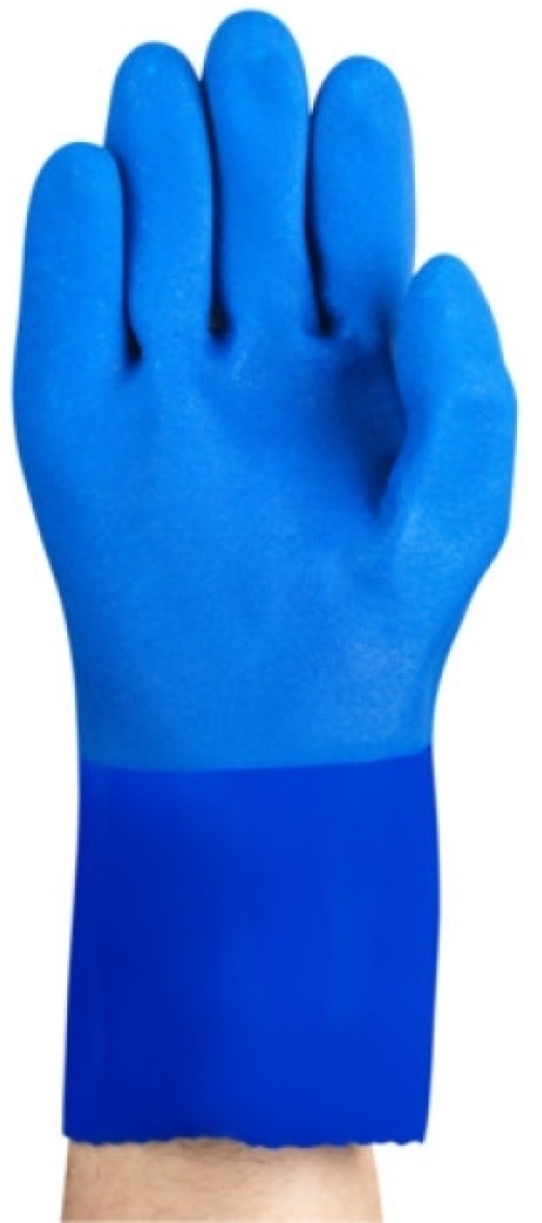 ANSELL-PVC-Handschuhe, Arbeitshandschuhe, ERSATOUCH, 23-200, blau