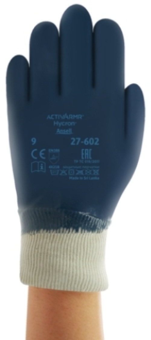ANSELL-NITRIL-HANDSCHUHE, Arbeitshandschuhe, HYCRON, 27-602, blau