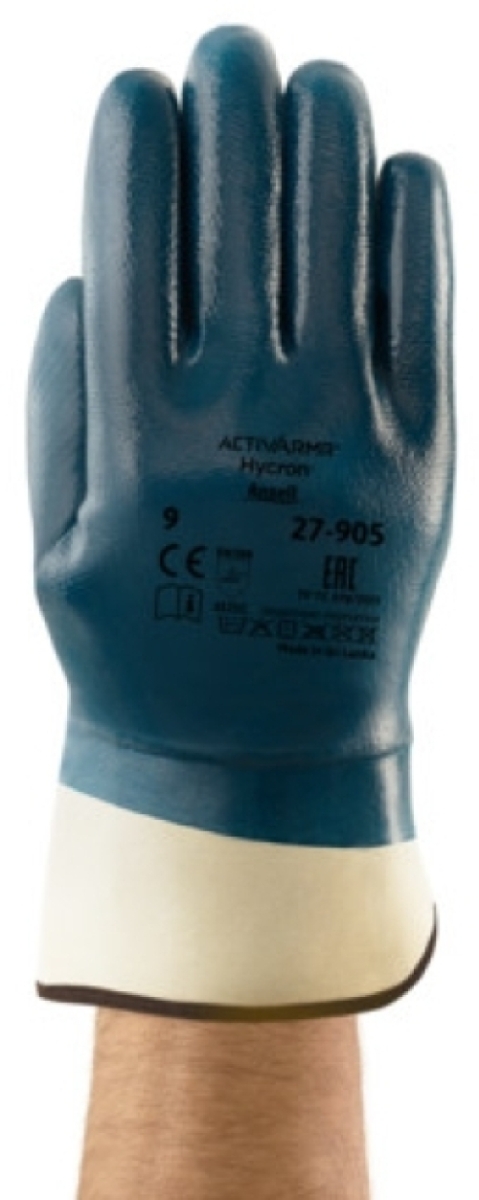 ANSELL-NITRIL-HANDSCHUHE, Arbeitshandschuhe, HYCRON, 27-905, blau