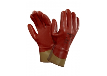 ANSELL-NITRIL-HANDSCHUHE, NITRASAFE, 28-360, rotbraun