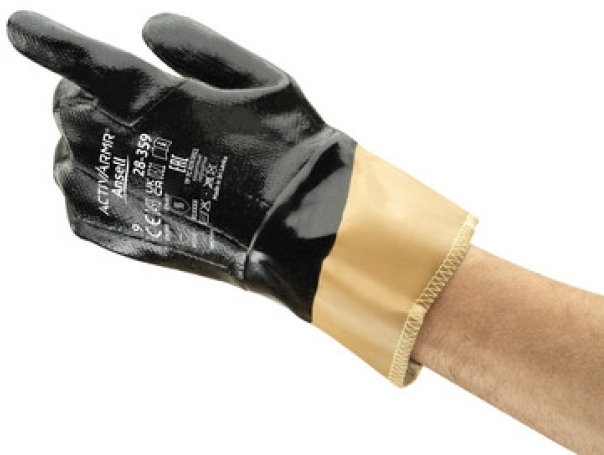 ANSELL-NITRIL-HANDSCHUHE, Arbeitshandschuhe, NITRASAFE, 28-359, schwarz