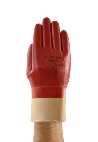 ANSELL-NITRIL-HANDSCHUHE, Arbeitshandschuhe, NITRASAFE, 28-360, rotbraun