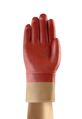 ANSELL-NITRIL-HANDSCHUHE, Arbeitshandschuhe, NITRASAFE, 28-360, rotbraun