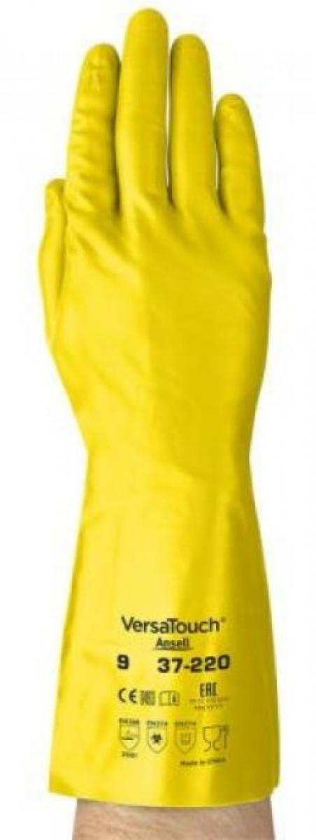 ANSELL-Workwear, Nitrilhandschuhe, 37-220, Lnge: 320 mm, gelb, VE = 12 Paar